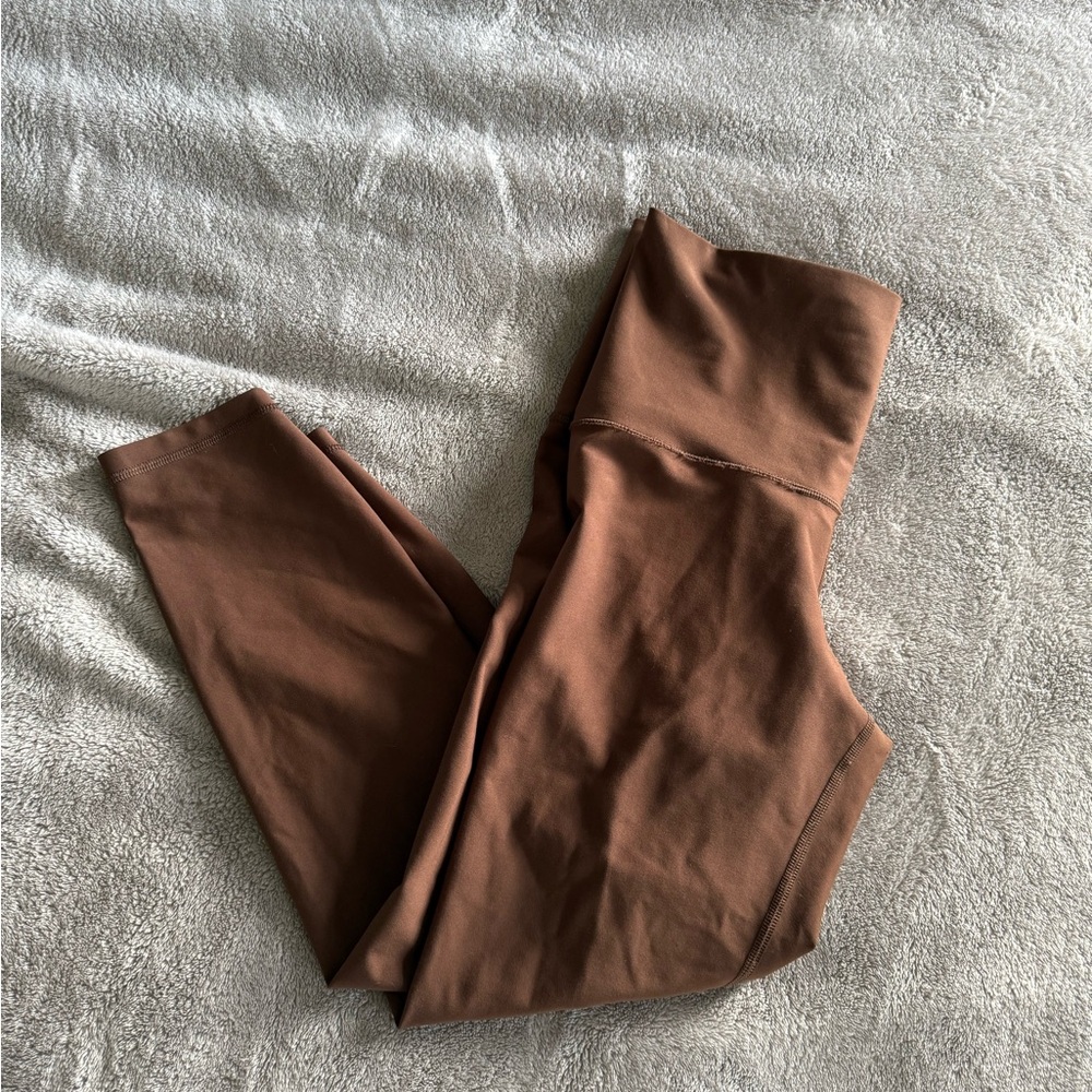 Chic Brown High-Waisted Leggings